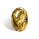 Golden Mica Palm Stone - helmsman - crystal
