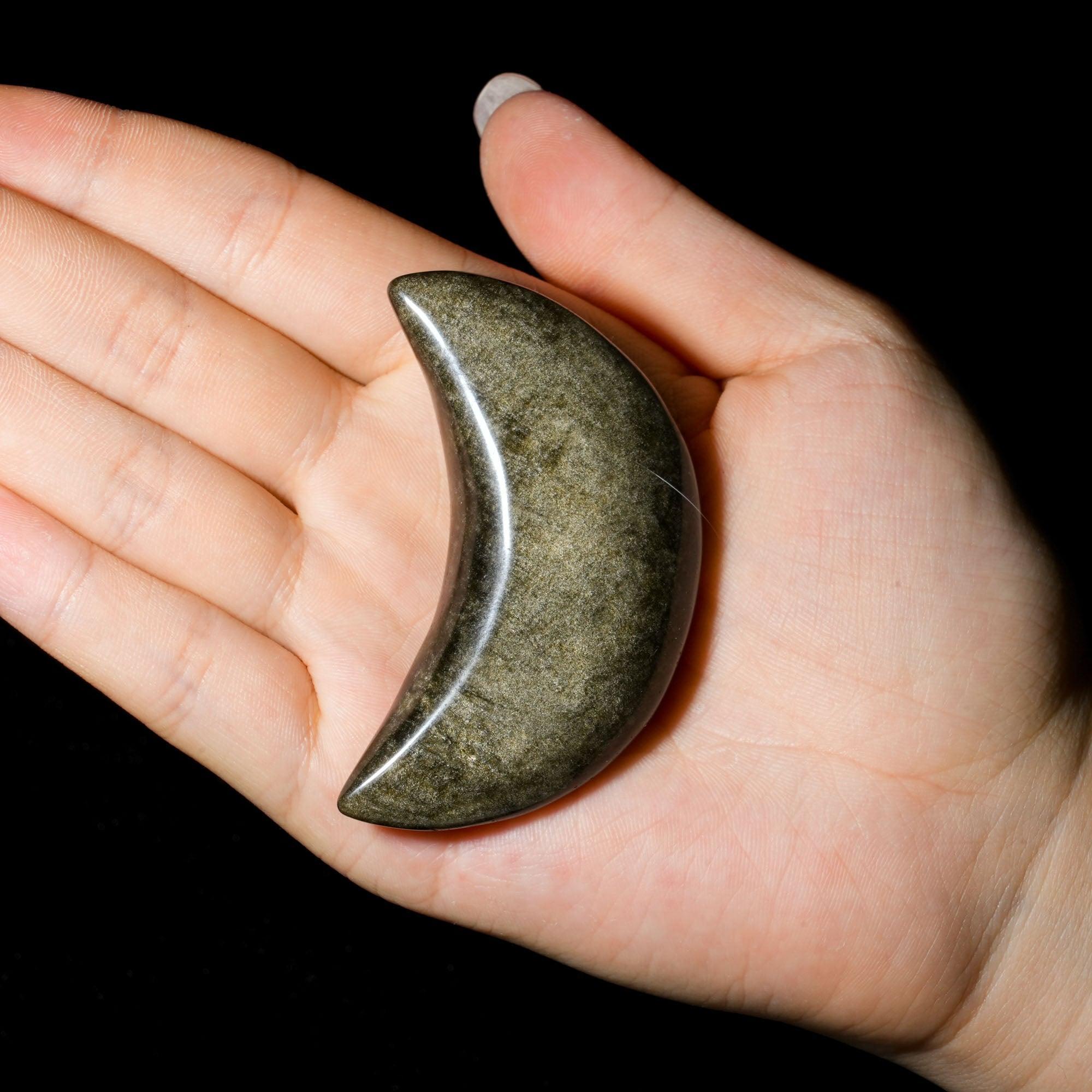 Golden Obsidian Moon - helmsman - crystal