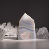 Gray Agate Tower - helmsman - crystal