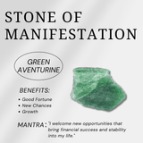 Green Aventurine Palm Stone - helmsman - crystal