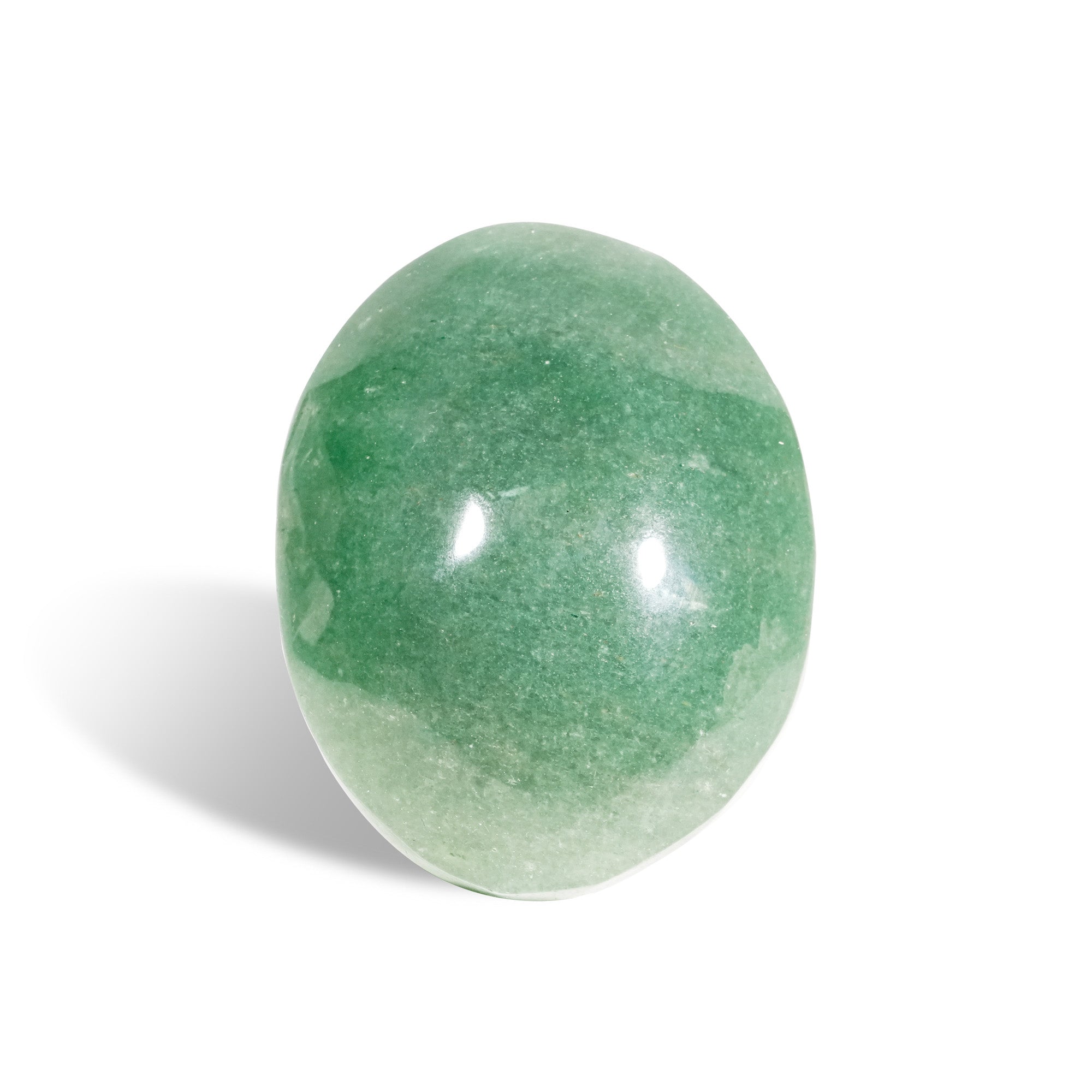 Green Aventurine Palm Stone - helmsman - crystal