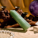 Green Aventurine Point - helmsman - crystal
