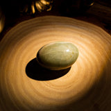 Green Moonstone Palm Stone - helmsman - crystal