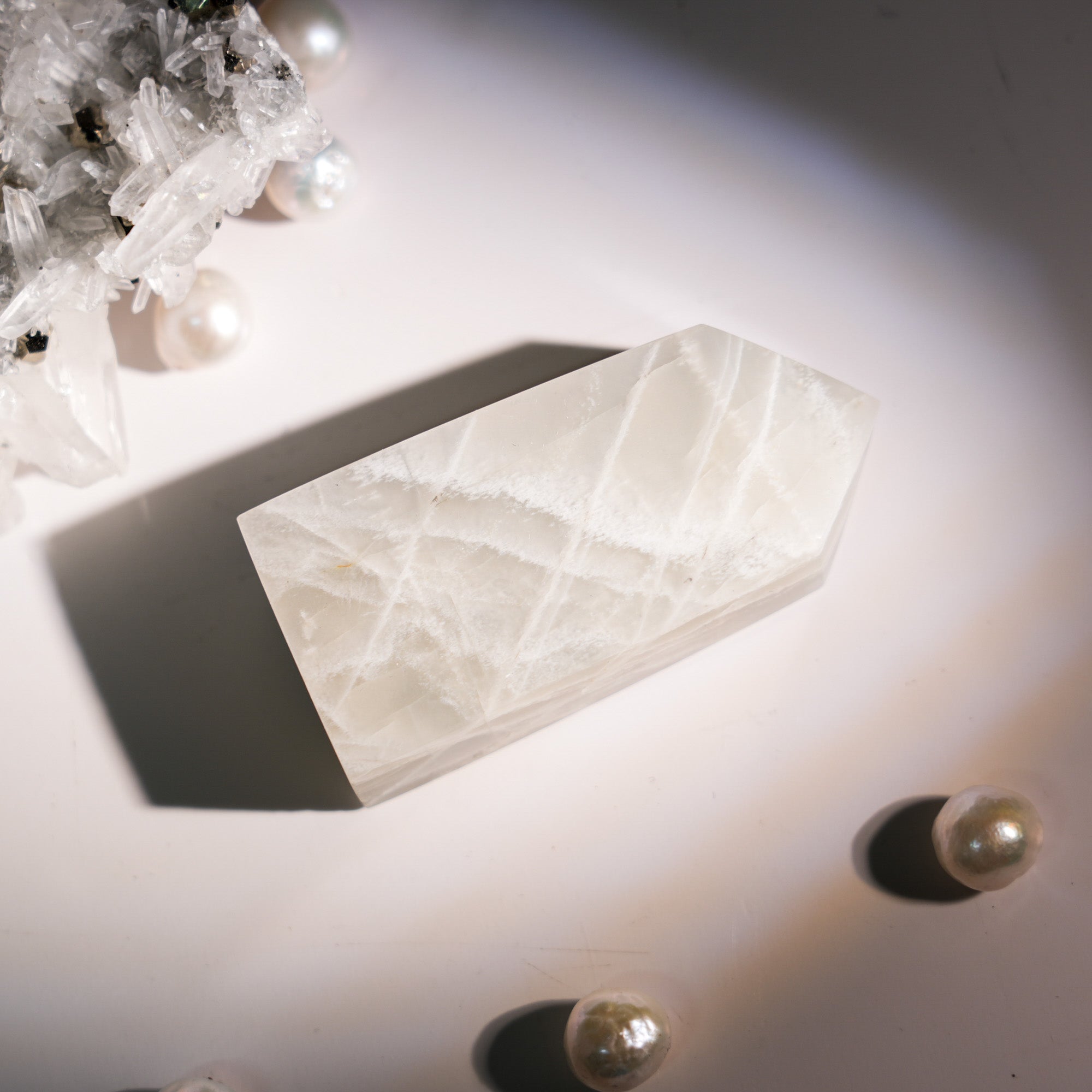 Green Moonstone Tower - helmsman - crystal