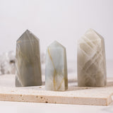 Green Moonstone Tower - helmsman - crystal