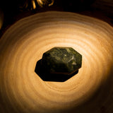 Green Serpentine Palm Stone - helmsman - crystal