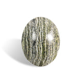 Green Zebra Jasper Palm Stone - helmsman - crystal