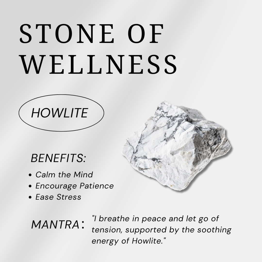 Howlite Palm Stone - helmsman - crystal