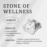 Howlite Palm Stone - helmsman - crystal