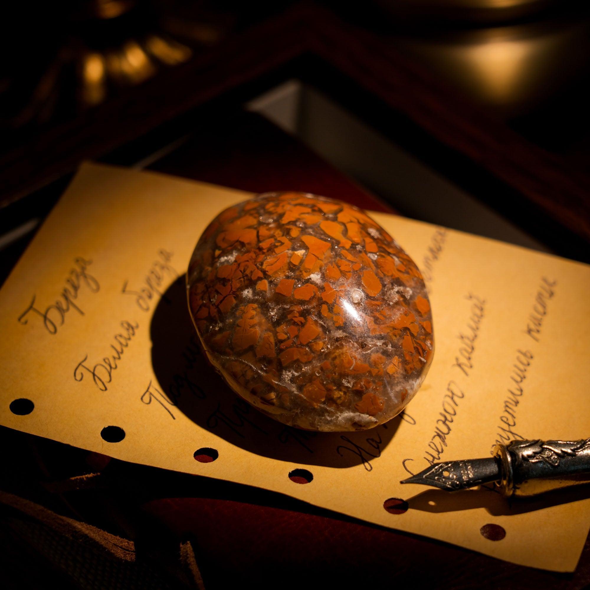 Indonesian Agate Palm Stone - helmsman - crystal