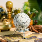 Kiwi Jasper Sphere - helmsman - crystal