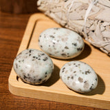 Kiwi Jasper Tumbled Stone Set - helmsman - crystal