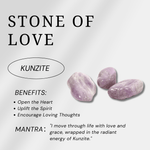 Kunzite Palm Stone - helmsman - crystal