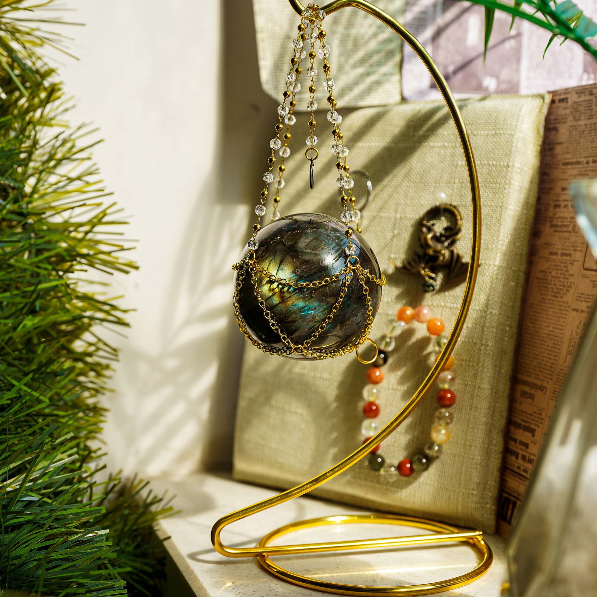 Labradorite Sphere - helmsman - crystal