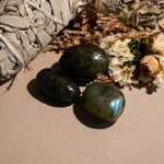 Labradorite Tumbled Stone Set - helmsman - crystal