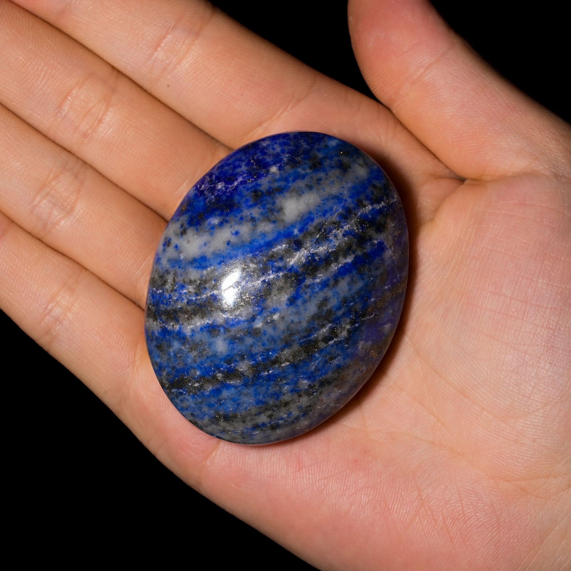 Lapis Lazuli Palm Stone - helmsman - crystal
