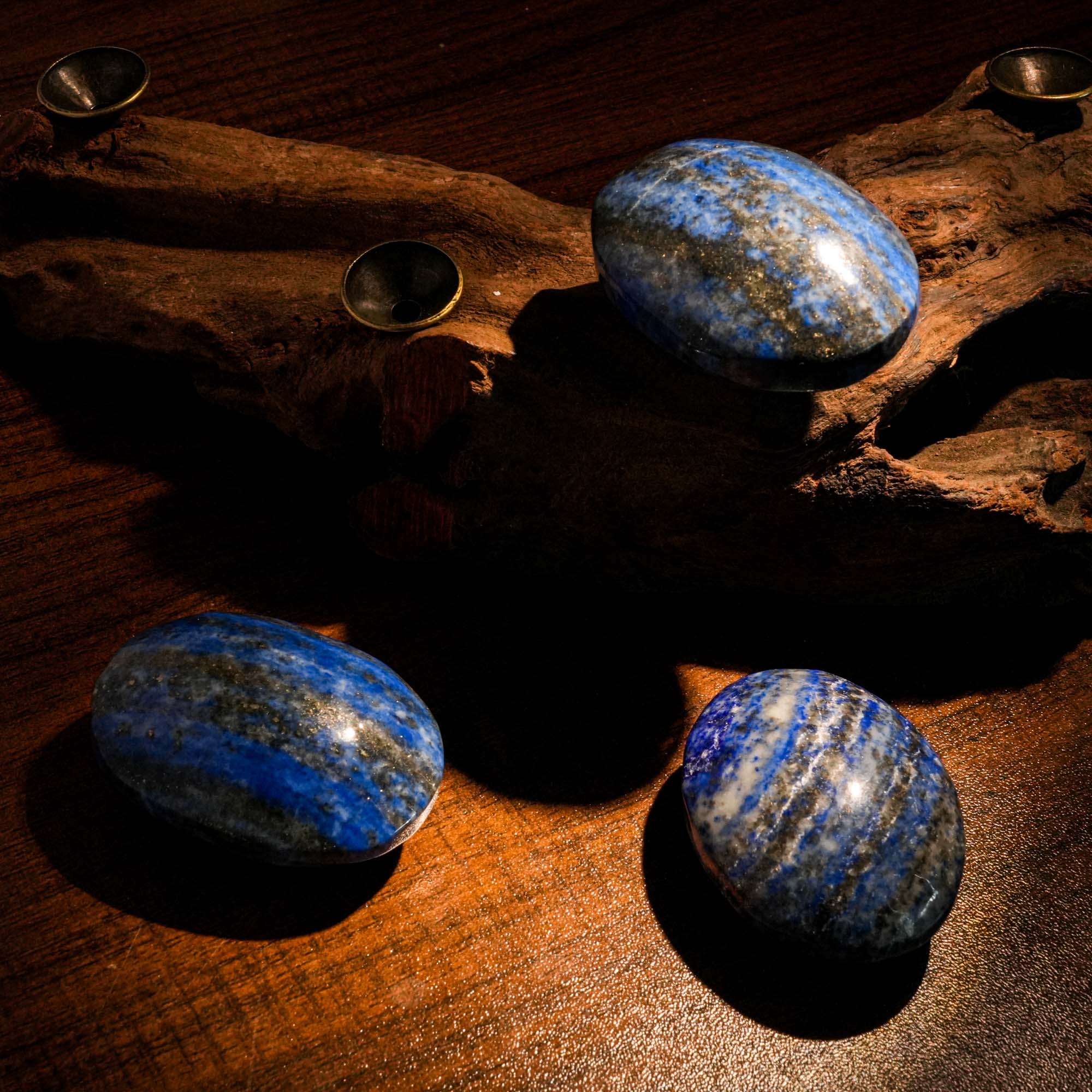 Lapis Lazuli Palm Stone - helmsman - crystal