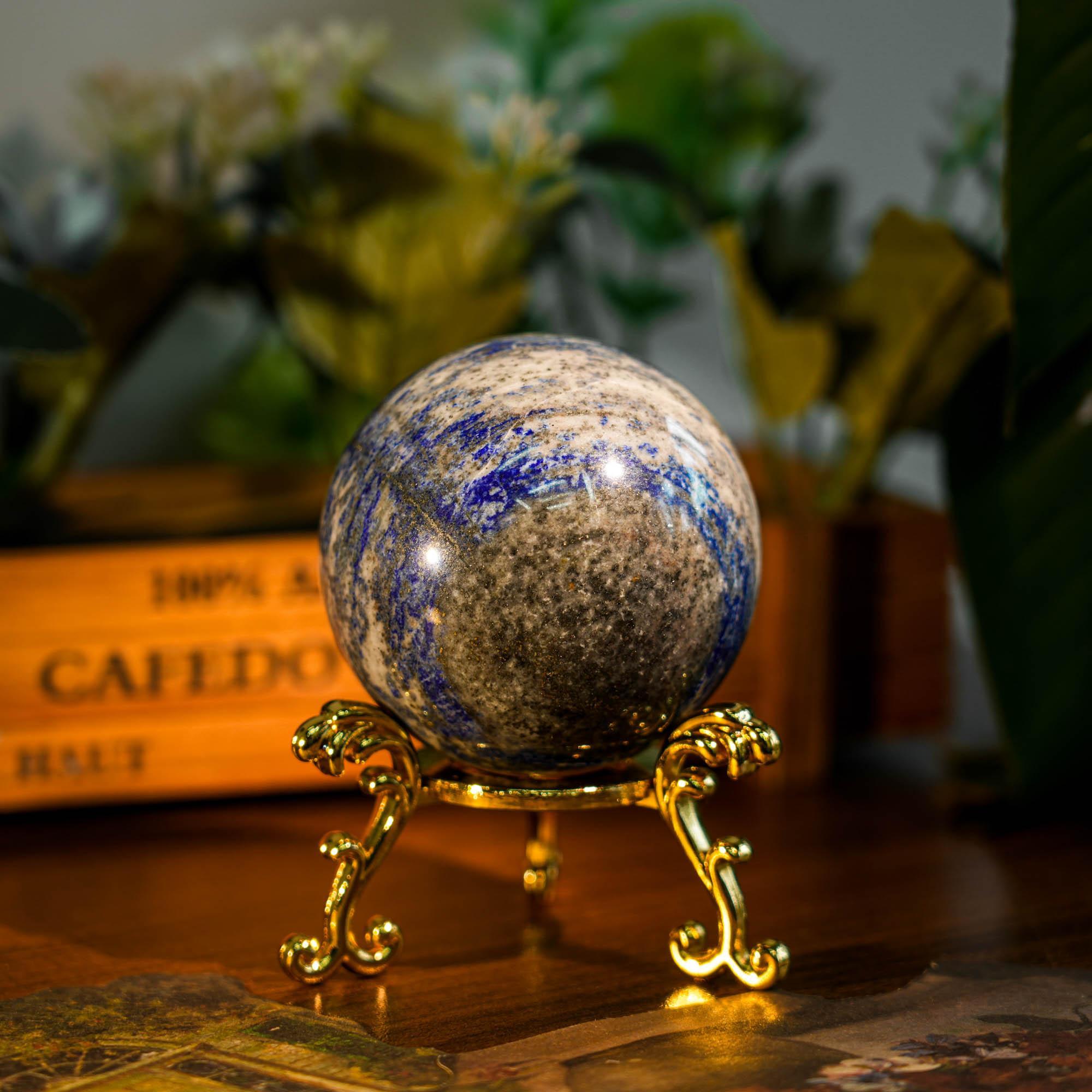 Lapis Lazuli Sphere - helmsman - crystal