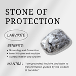 Larvikite Bracelet - helmsman - crystal