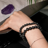 Lava Stone Bracelet - helmsman - crystal