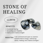 Llanite Mini Heart Set - helmsman - crystal