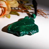 Malachite Slice Pendant Necklace - helmsman - crystal