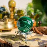 Malachite Sphere - helmsman - crystal