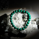 Malachite Stone Bracelet - helmsman - crystal