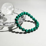 Malachite Stone Bracelet - helmsman - crystal
