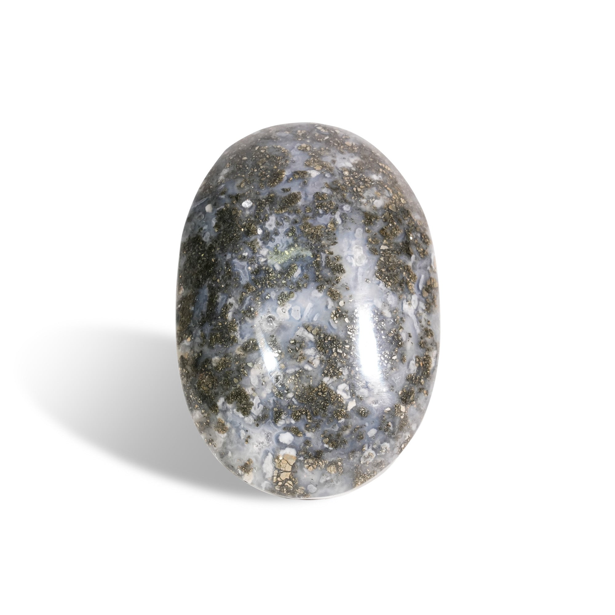 Marcasite Agate Palm Stone - helmsman - crystal