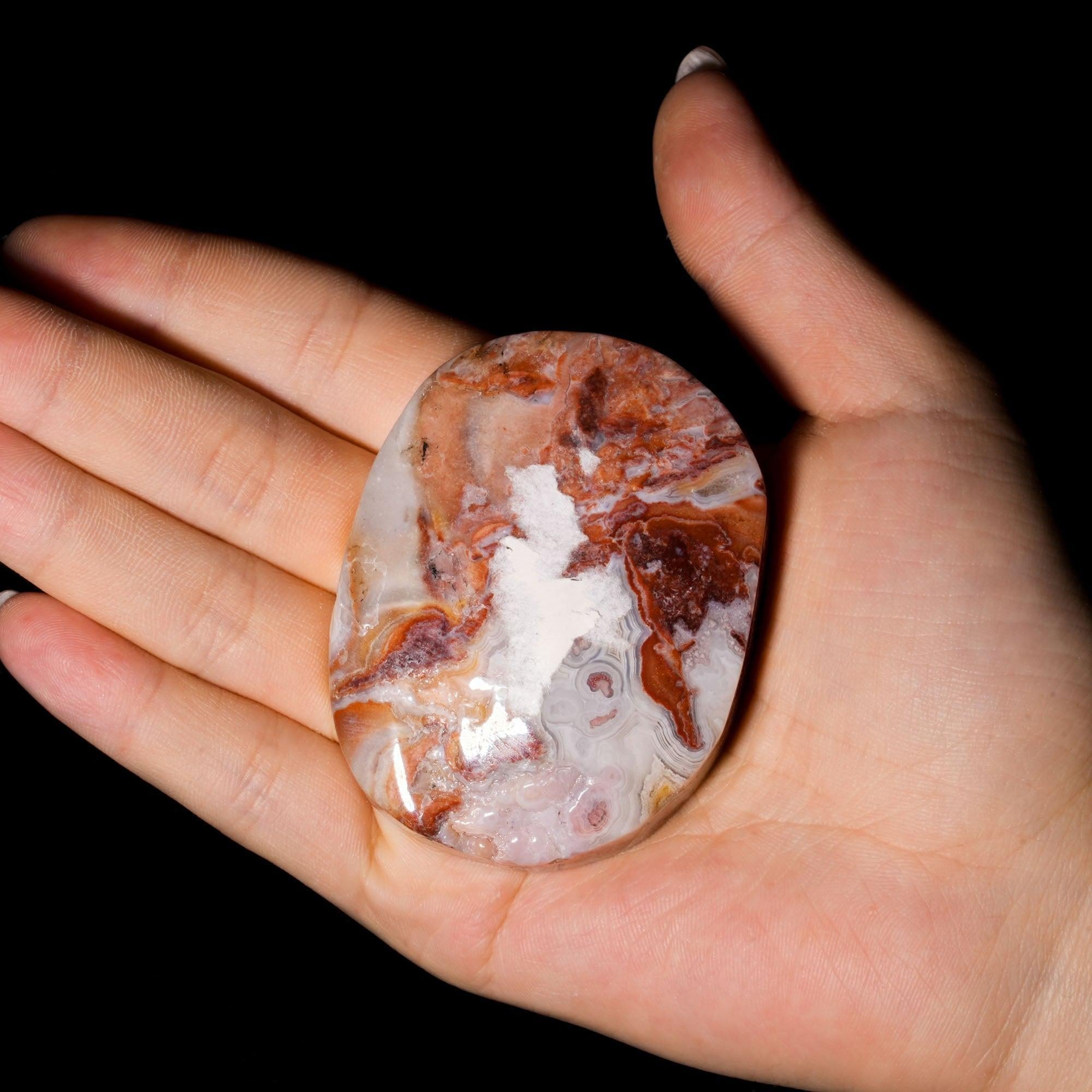 Mexico Agate Palm Stone - helmsman - crystal