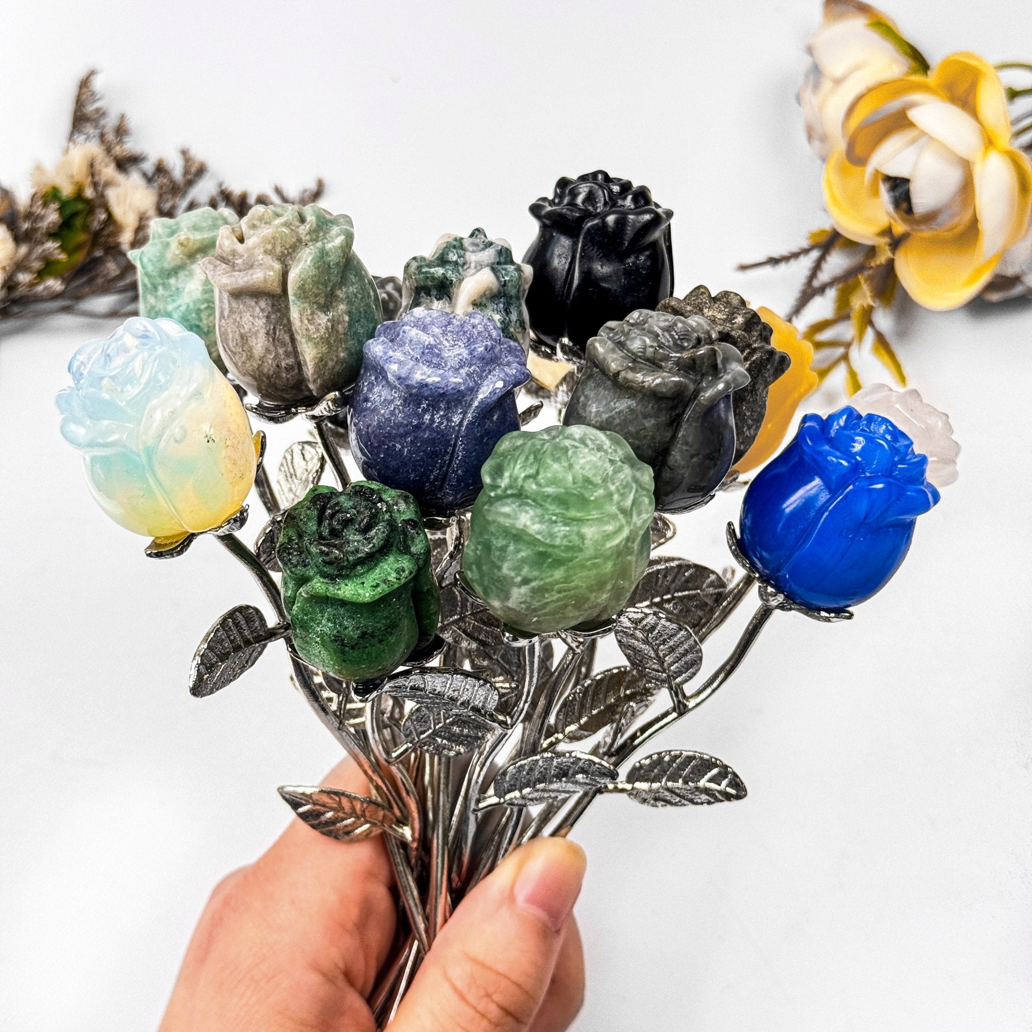 Mini Crystal Rose - helmsman - crystal