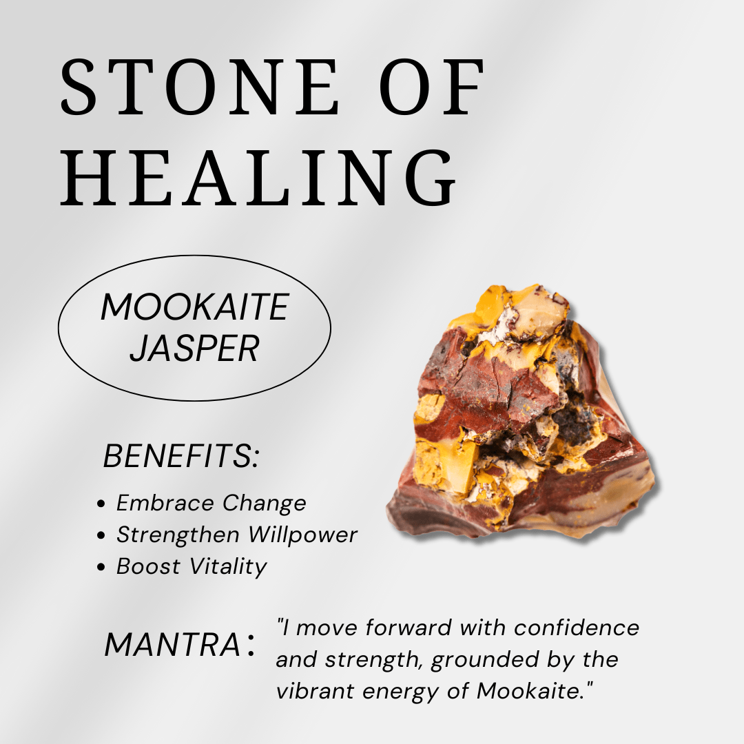 Mookaite Jasper Heart - helmsman - crystal
