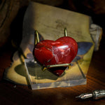 Mookaite Jasper Heart - helmsman - crystal