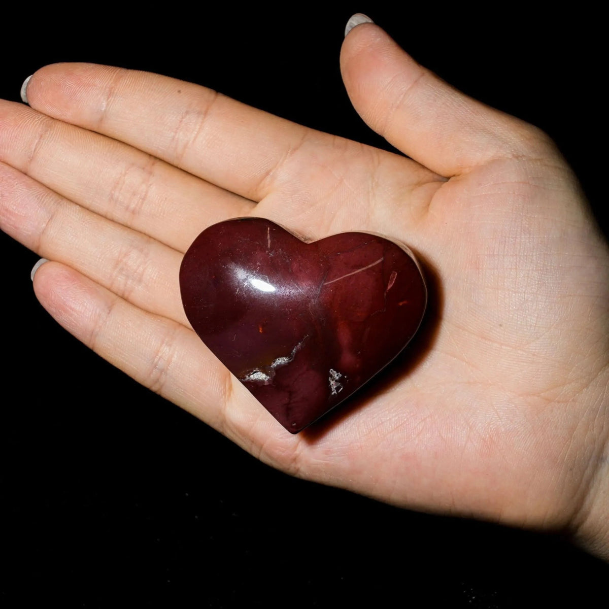 Mookaite Jasper Heart - helmsman - crystal