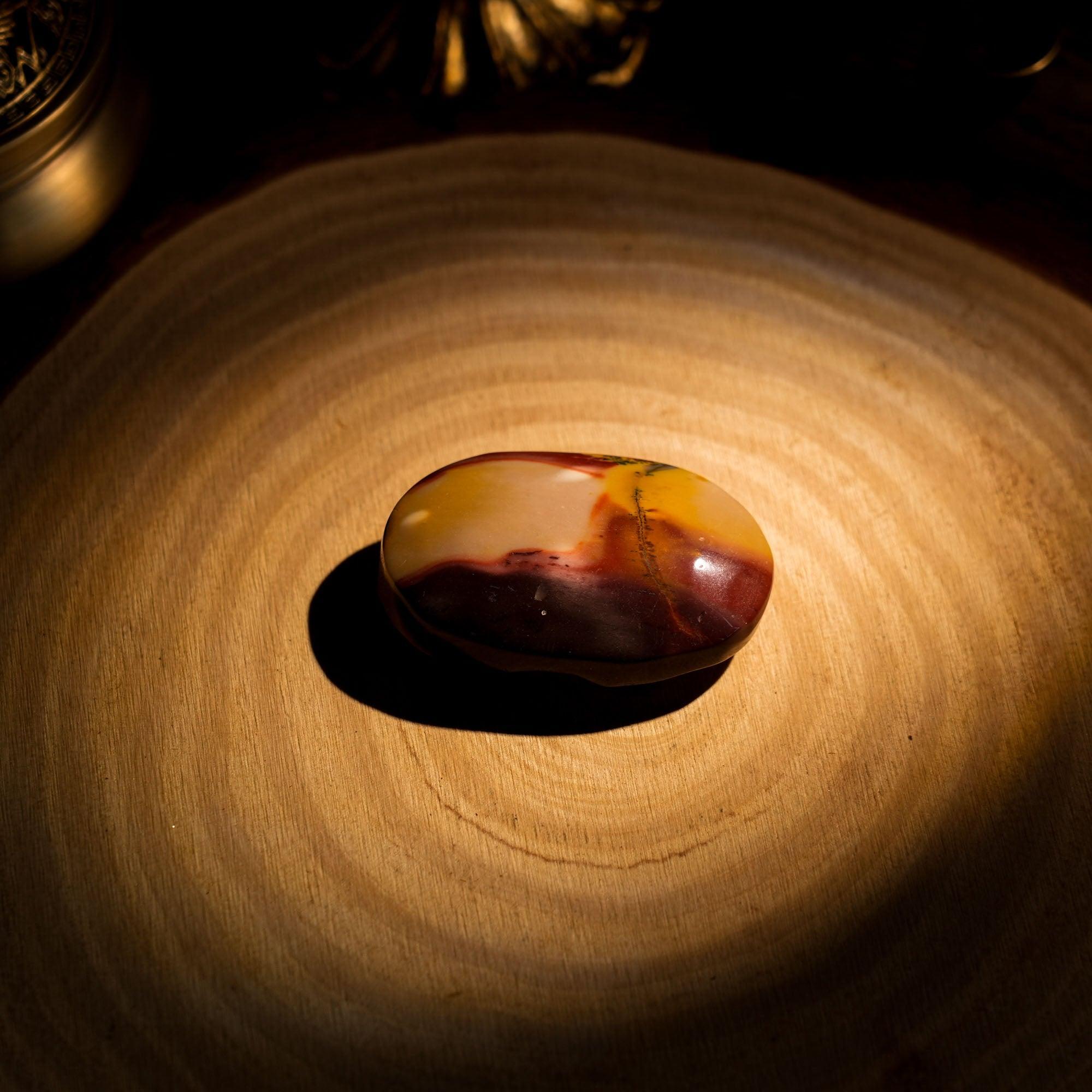 Mookaite Jasper Palm Stone - helmsman - crystal