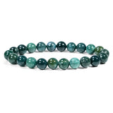 Moss Agate Bracelet - helmsman - crystal