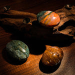 Ocean Jasper Palm Stone - helmsman - crystal