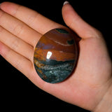 Ocean Jasper Palm Stone - helmsman - crystal