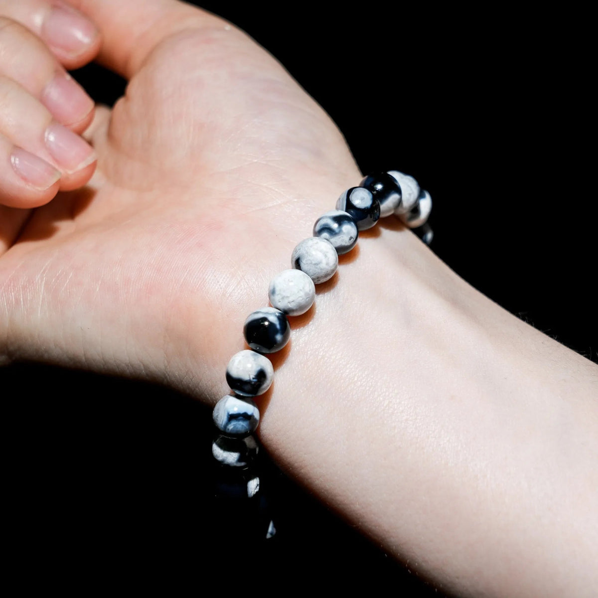 Orca Agate Bracelet - helmsman - crystal