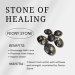 Peony Stone Palm Stone - helmsman - crystal