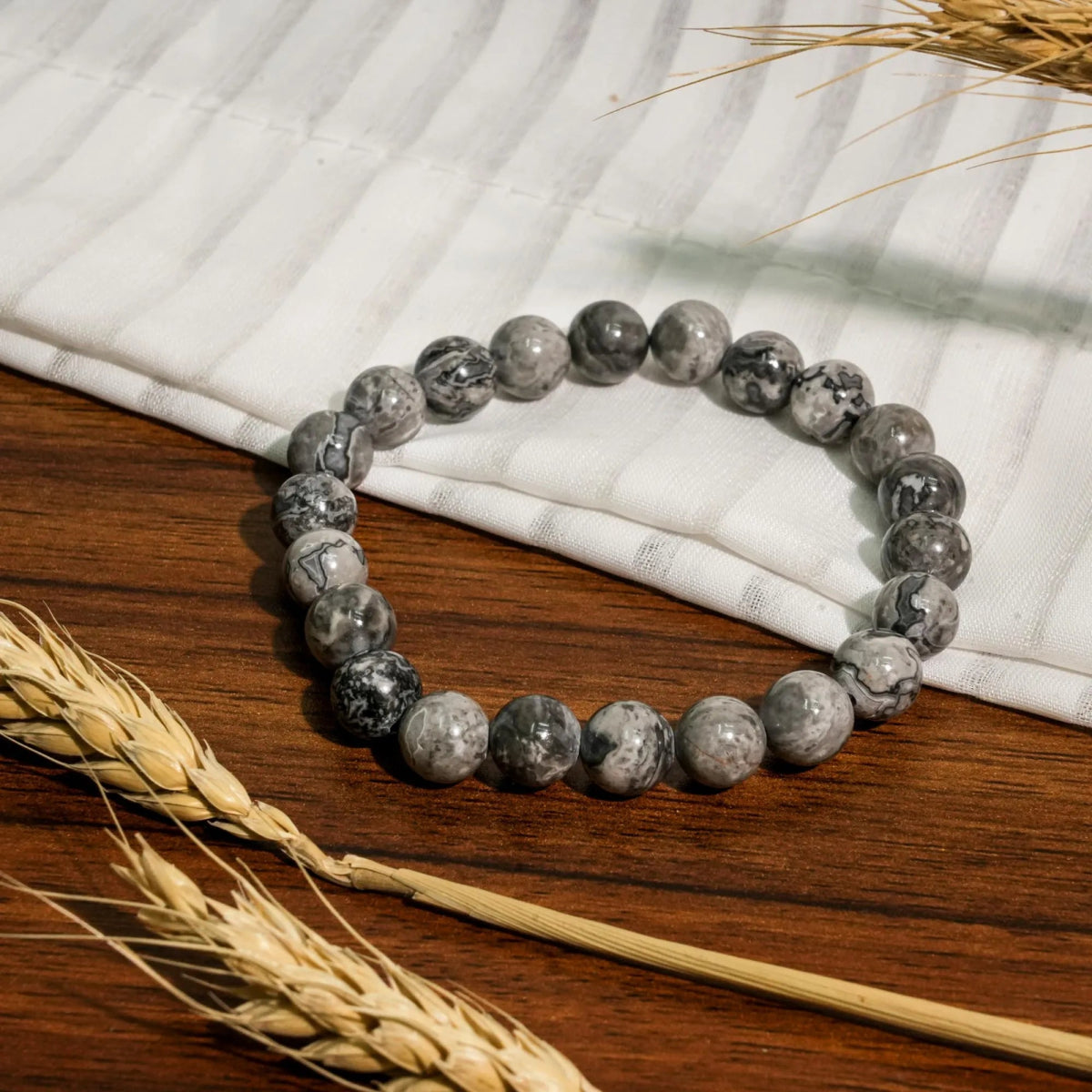 Picasso Jasper Bracelet - helmsman - crystal