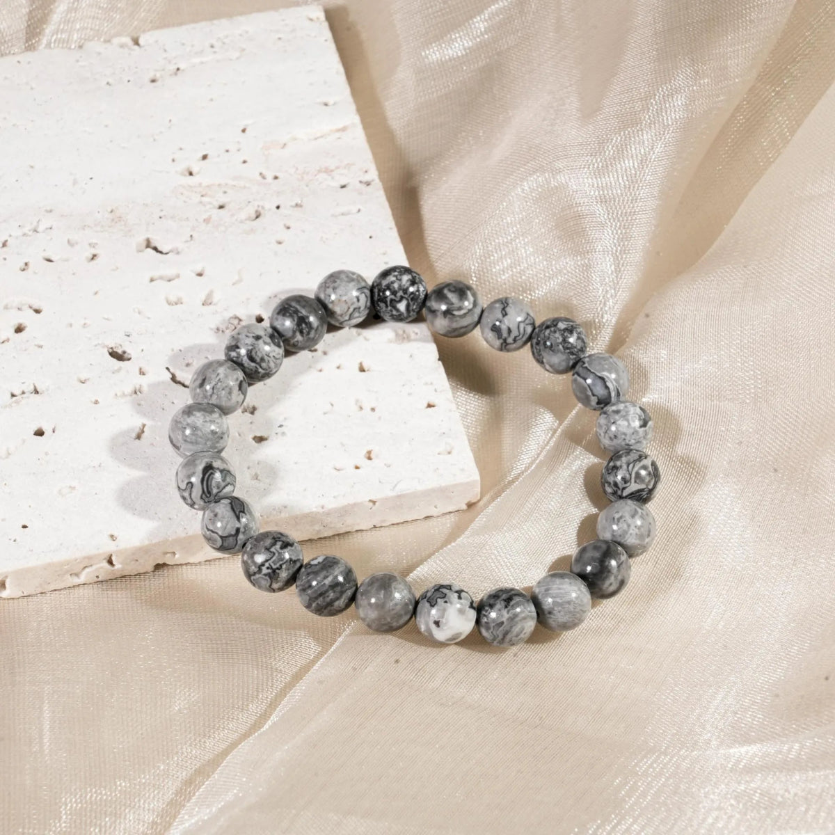 Picasso Jasper Bracelet - helmsman - crystal