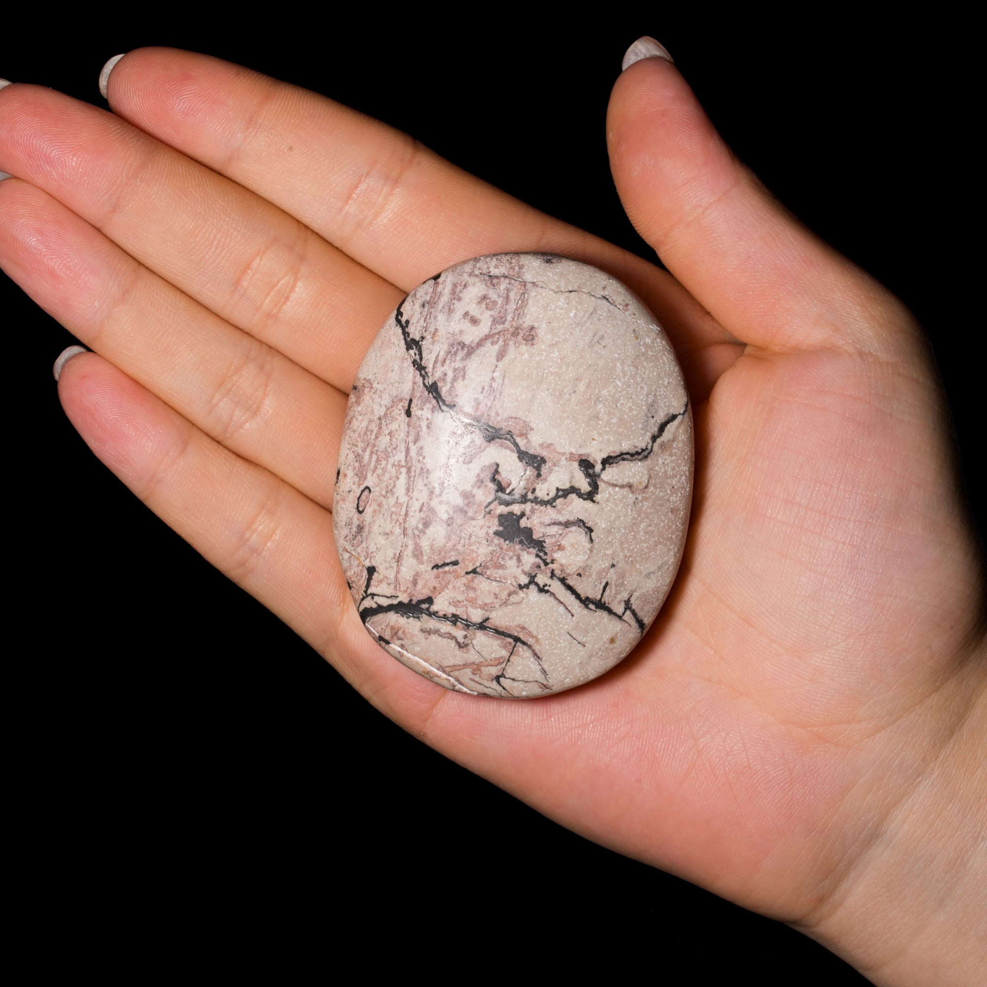 Picture Jasper Palm Stone - helmsman - crystal