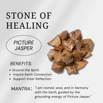 Picture Jasper Palm Stone - helmsman - crystal