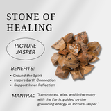 Picture Jasper Palm Stone - helmsman - crystal