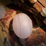 Pink Jade Palm Stone - helmsman - crystal