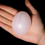 Pink Jade Palm Stone - helmsman - crystal
