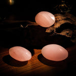 Pink Jade Palm Stone - helmsman - crystal