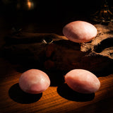 Pink Opal Palm Stone - helmsman - crystal